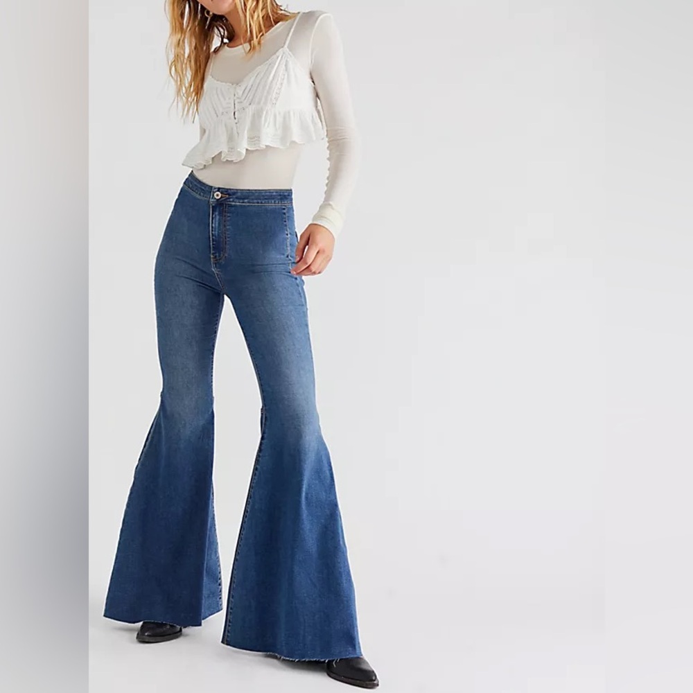 Free People just float on jeans